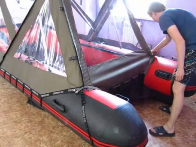 Ходовой тент для Sun Marine смотреть онлайн