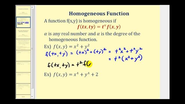 Determine if a Function is a Homogeneous Function смотреть онлайн