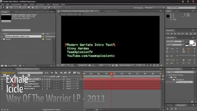 Modern Warfare Text Effect - After Effects Tutorial смотреть онлайн