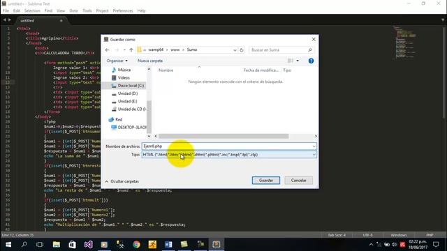 Programación en Lenguaje PHP - Wampserver- Sublime Text смотреть онлайн