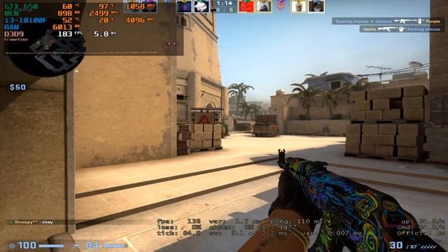 CS:GO : GTX 650 + i3-10100F смотреть онлайн
