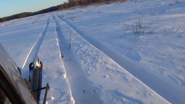 Аэросани "Стриж".Катаемся по свежему пухлому снегу. смотреть онлайн