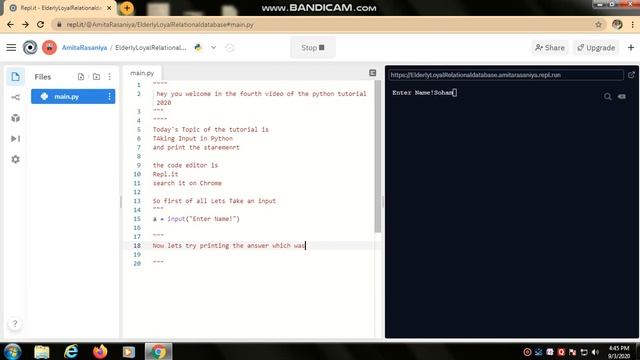 #4 How to take an input in python and print the answer statement || @Soham Rasaniya|| $ Python-202 смотреть онлайн