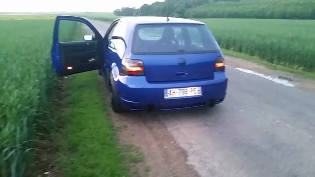 Golf VR6 24V turbo, 2 step , launch control test, flame thrower смотреть онлайн