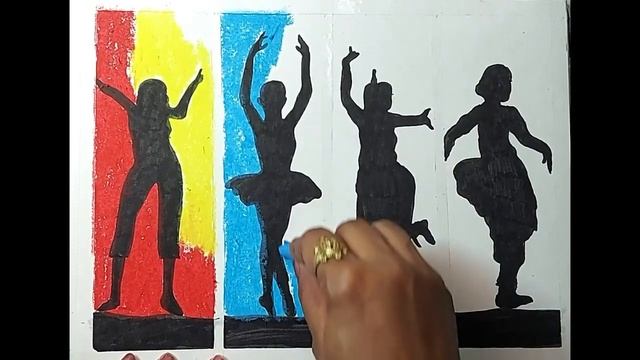 International Dance Day poster drawing with oil pastel l Creative drawing on International Dance Da смотреть онлайн