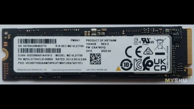 Samsung PM9A1 1Тб (OEM 980Pro) - Лучшая покупка диска! | #Обзор