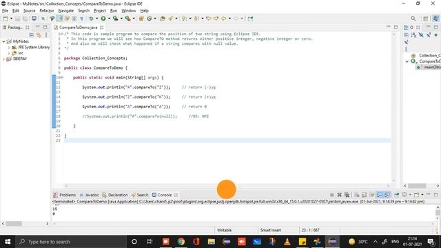 CompareTo method Example | Java Collection Concept | Core JAVA Basic Concepts смотреть онлайн