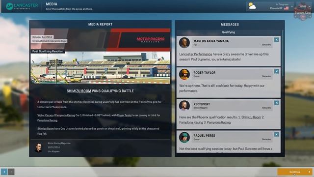 Motorsport Manager Endurance Series Season 1 Week 7 Phoenix GP смотреть онлайн