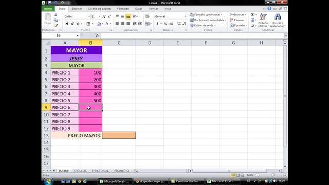 EXCEL FUNCIONES FAC, MAX, SENO, COS, TAN, PROMEDIO смотреть онлайн