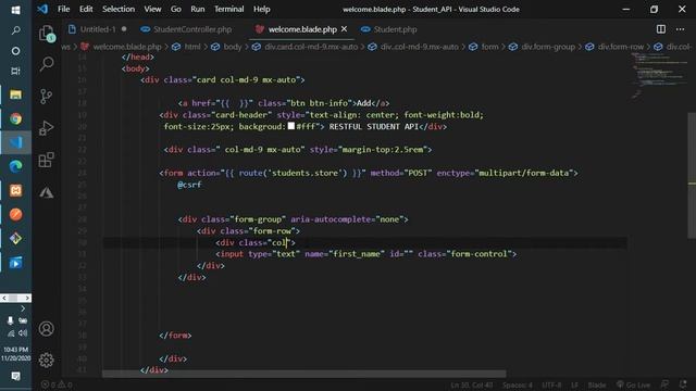 Laravel Restful API with Postman Resource Controller Part 2 смотреть онлайн