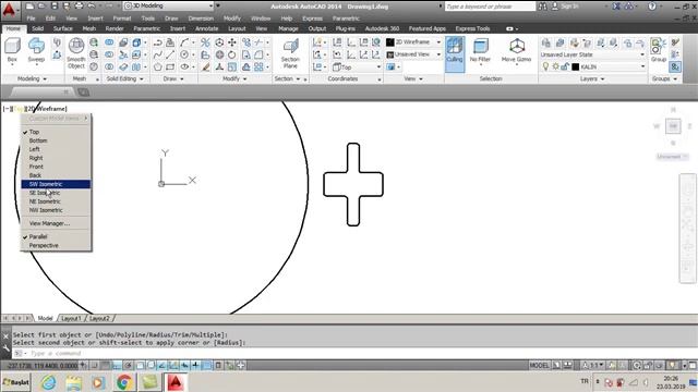 AUTOCAD SWEEP TWIST смотреть онлайн