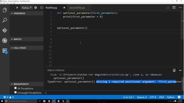 Python Beginner Tutorial 12 For Absolute Beginners - (Default Function Parameters) смотреть онлайн