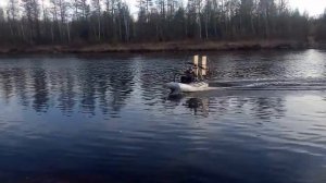 Лодка Флагман 280 с аэроустановкой 15 л. с.