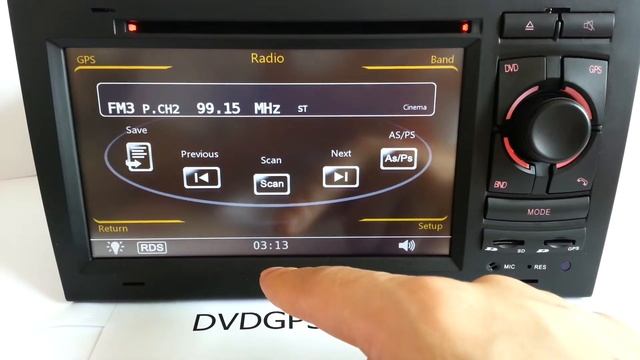 Double Din Audi A4 DVD Player Navigation DVD GPS for Audi A4 Head unit смотреть онлайн