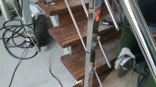 Ограждения из нержавеющей стали .Сварка Аргоном. смотреть онлайн