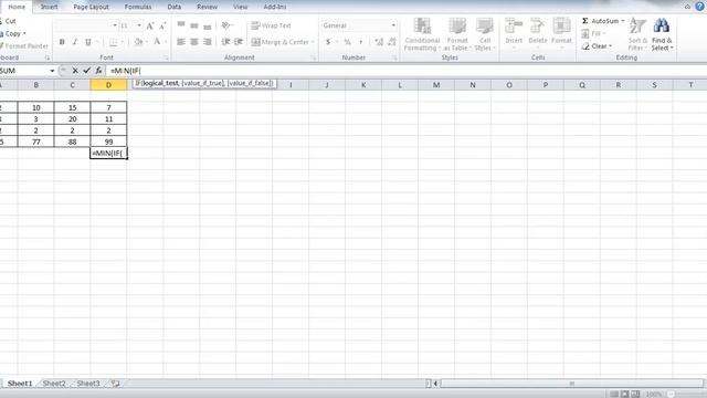 Excel MIN Value of Cell Range, Using MIN IF Function with multiple criteria in Excel смотреть онлайн