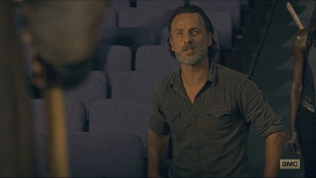 A Rock in the Road - Rick's speech to Ezekiel - The Walking Dead Season 7 Episode 9 смотреть онлайн