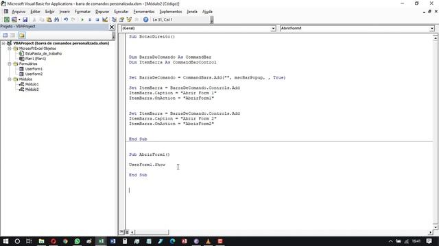 EXCEL VBA 2020 CRIANDO A SUA PRÓPRIA BARRA DE COMANDOS смотреть онлайн