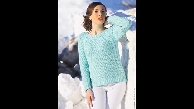 Джемпера, Пуловеры Спицами - 2019 / Sweaters Pullovers смотреть онлайн