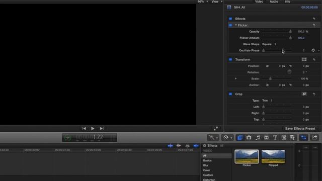 Монтаж видео в FCPX. Как сделать мерцание видео в Final Cut Pro X? смотреть онлайн