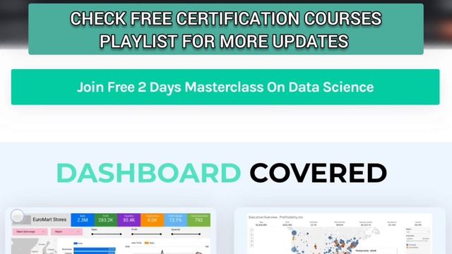 FREE DATA SCIENCE MASTERCLASS WITH CERTIFICATE| LEARN PYTHON, PANDAS, SQL, POWER BI & NUMPY FOR FRE смотреть онлайн
