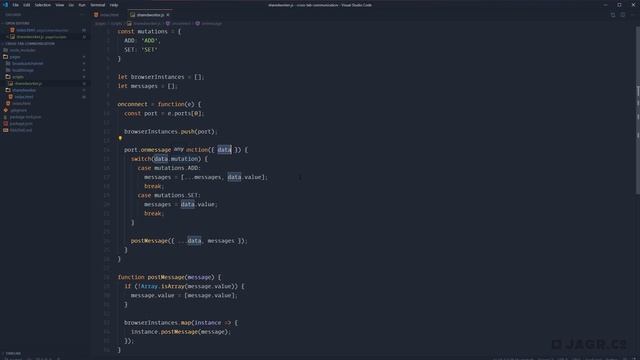 Cross-Tab Communication in JavaScript using a SharedWorker смотреть онлайн