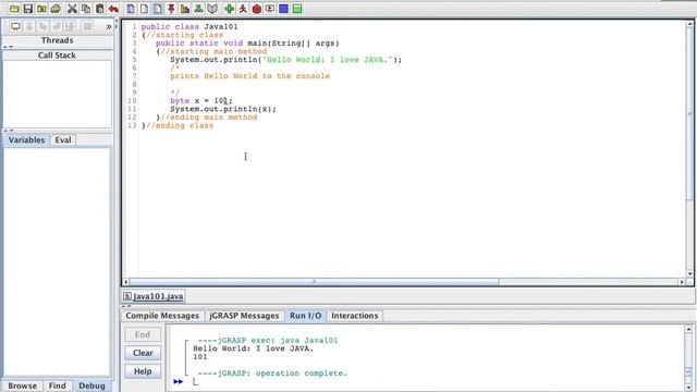 JAVA: jGrasp смотреть онлайн