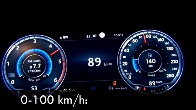 Volkswagen Passat B8 Variant 2.0 BiTDI DSG 240 KM - acceleration 0-160 km/h смотреть онлайн