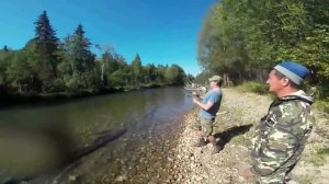 Рыбалка на моторной лодке на Байкале. Fishing on the lake Baikal