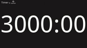 6000 Minute Countdown Timer