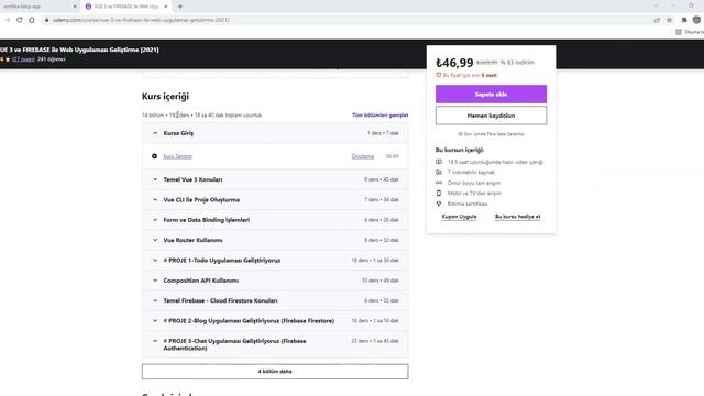 16# Son Bilgiler ve Kapanış[Vue 3-Vuex 4-Firebase 9 Auth Kullanımı] смотреть онлайн