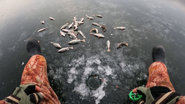 ОКУНЬ НА БАЛАНСИР, БЛЕСНУ И ОБМАНКИ | ПЕРВЫЙ ЛЕД НА КВХ смотреть онлайн