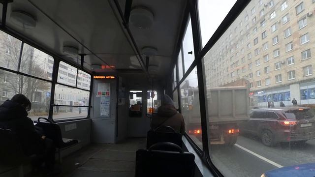 Трамвай "3460 по 38 по Политехнической" Петербурга 13-***: ЛВС-86К-М 3460 по №38 (10.11.23) смотреть онлайн