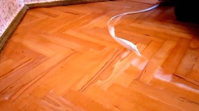 Реставрация паркета, нанесение геля-лака смотреть онлайн
