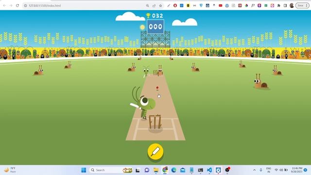 Build a Cricket Game in Browser Using HTML & Javascript смотреть онлайн