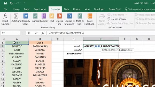 EXCEL PRO TIP: Random List Selection with OFFSET & RANDBETWEEN смотреть онлайн