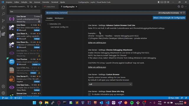 ERRO NO LIVE SERVER LOCALHOST смотреть онлайн