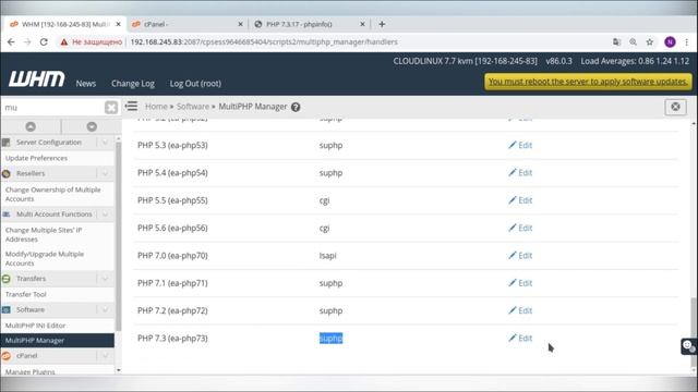 Turning off alt-php as the system default version to use PHP Selector смотреть онлайн