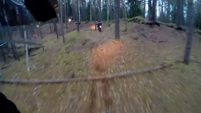 Грелись в -2 BM200 DRZ400 эндуро с пассажиром