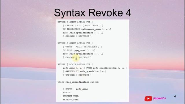 Belajar Database PostgreSQL 30 Revoke смотреть онлайн