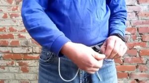 Как подпоясаться верёвкой? Узел-пряжка/Knot-Buckle вам поможет. Узел для поясного шнура/верёвки.