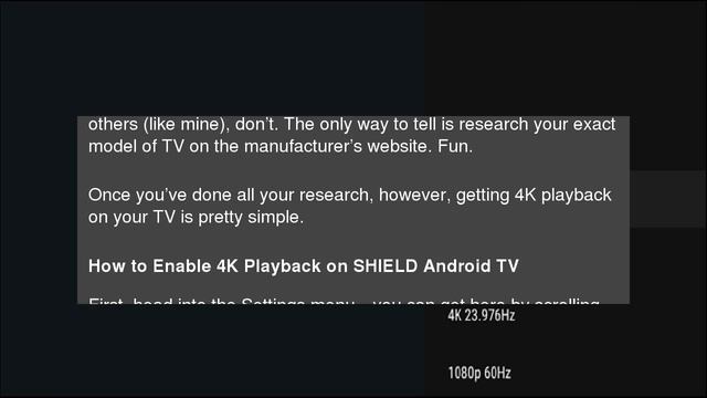 How to Enable 4K Playback on the NVIDIA SHIELD Android TV смотреть онлайн