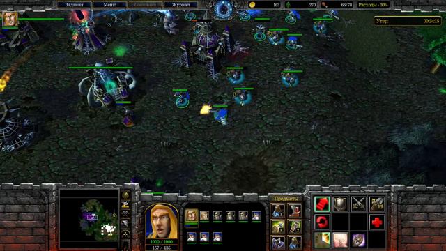 Warcraft 3 RoC Human 5: March of the Scourge Speed Run 11:29 Normal (OLD WR) смотреть онлайн