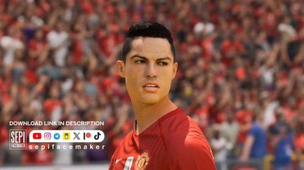 Cristiano Ronaldo 2008 FaceMod for FIFA23 (Free)