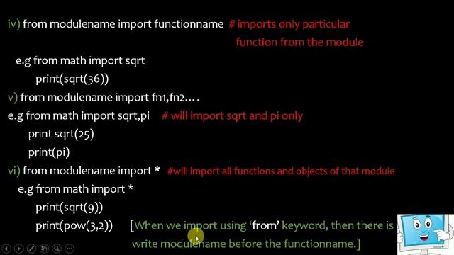 Python Class-12 Using Python Libraries Part-1 смотреть онлайн