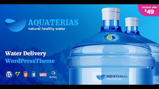Aquaterias - Drinking Mineral Water Delivery WordPress Theme | Themeforest Website Templates and смотреть онлайн