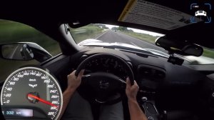 Corvette ZR1 300км/ч на автобане POV