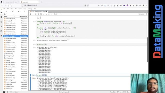 Curve Fitting With Genetic Algorithms in Julia смотреть онлайн