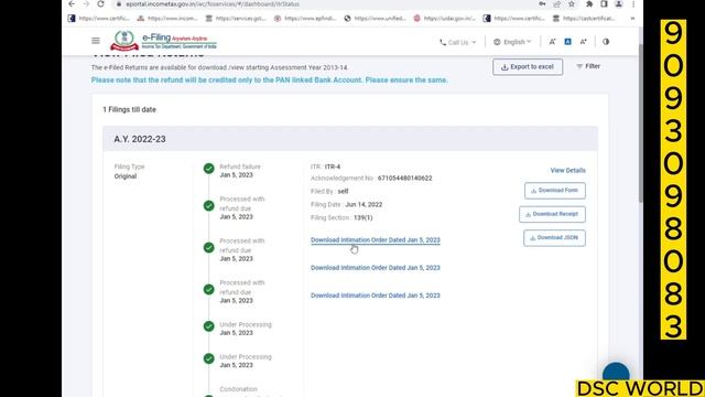 TDS Refund Reissue | 2023-24 Income tax filling | Excell Utility Json file Upload смотреть онлайн