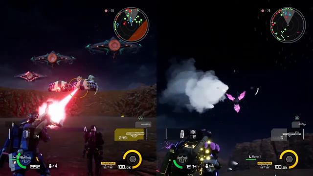 EARTH DEFENCE FORCE IRON RAIN gameplay Part 12 - 2 Players Split-screen Local Multiplayer смотреть онлайн